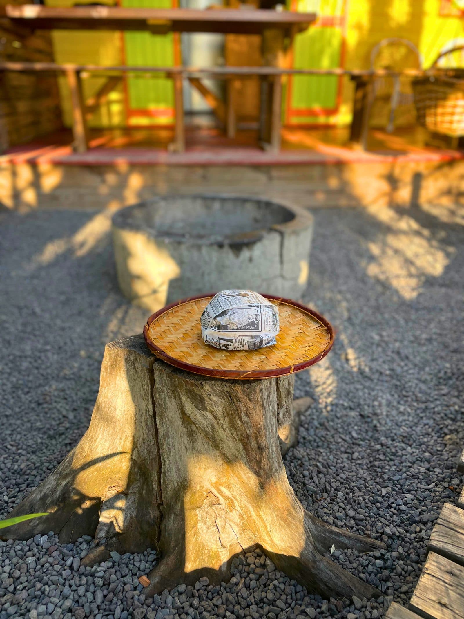 Dada Burger dans un paysage de La Réunion